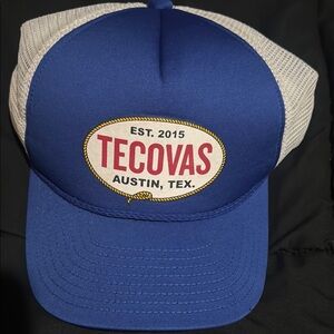 Tecovas Blue and White Accented Caps